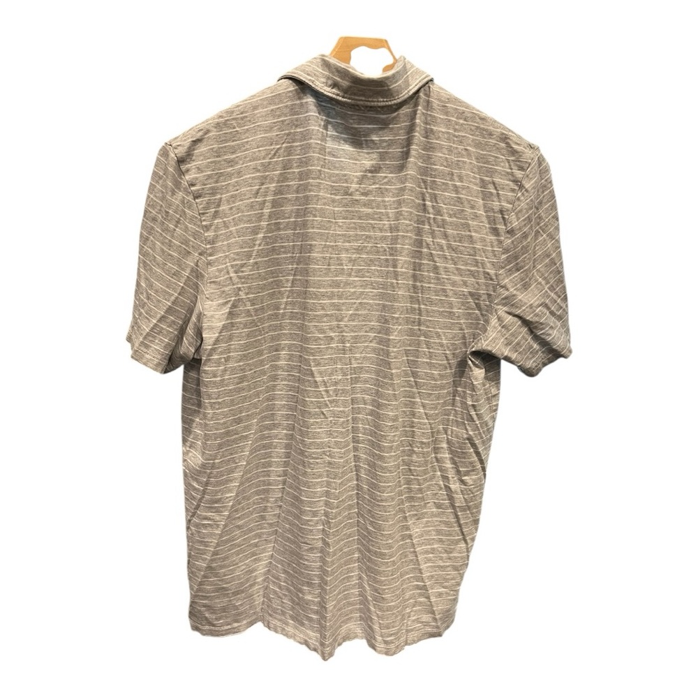 Vineyard Vines Men’s‎ Gray & White Striped Polo Shirt Size Medium - Picture 2 of 7